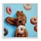 Stupell Industries Funny Dog Licking Donut Framed Giclee Art